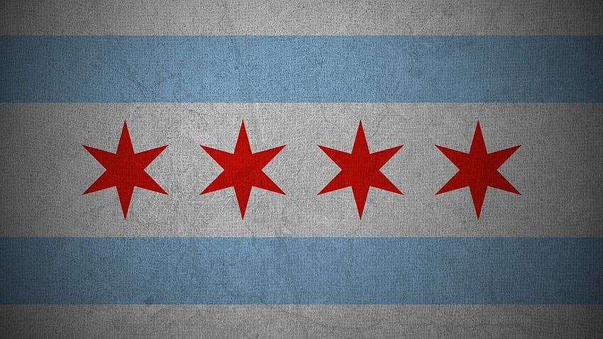 Estuve aquí buscando la bandera de Chicago, pero no pude encontrar ninguna, así que hice la mía y pensé en compartirla. : chicago fondo de pantalla