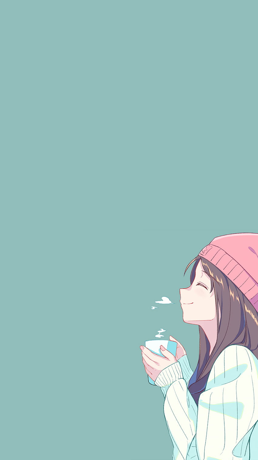 1080x1920 Cute Anime Girl, Smiling, Profile View, cute anime kid girl HD phone wallpaper