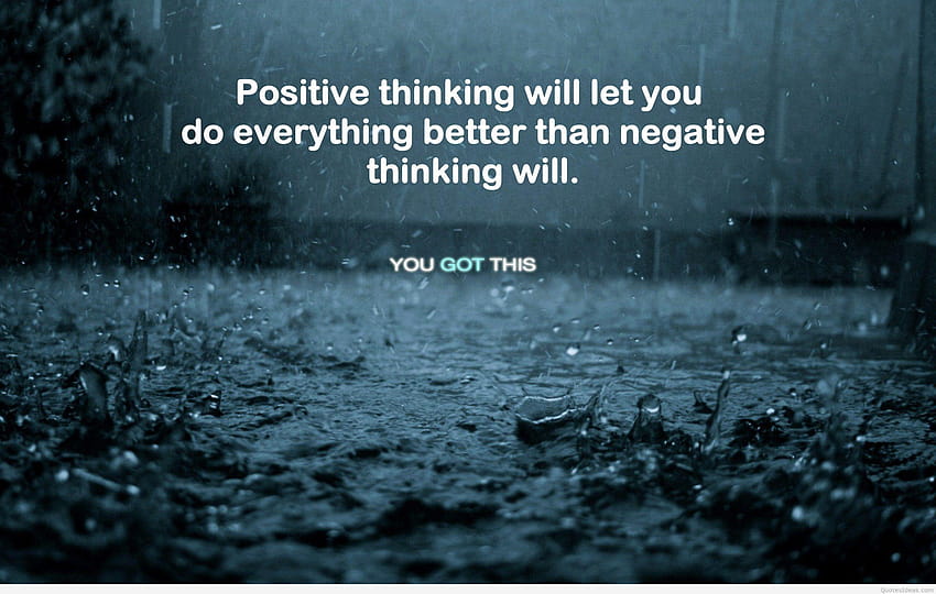 Motivational on Positive Thinking HD wallpaper