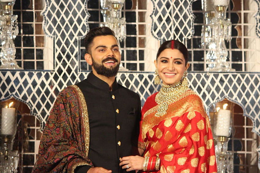 Virat Kohli와 Anushka Sharma 결혼식 피로연, virat kohli 결혼식 HD 월페이퍼