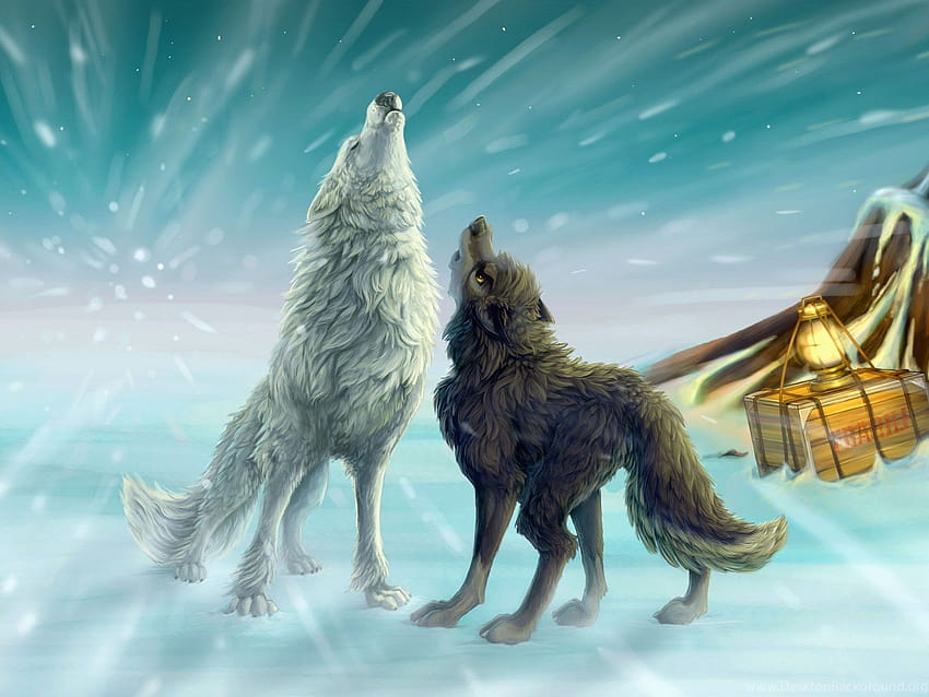 Wolves Transparent Magical  Anime Wolf Alpha Female HD Png Download   Transparent Png Image  PNGitem