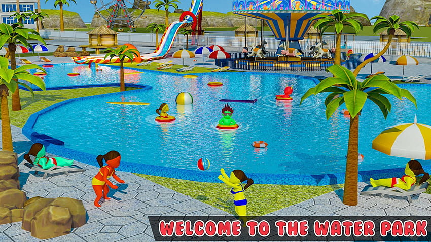 Kids Aquapark: Water slide Theme Park Game for Android HD wallpaper