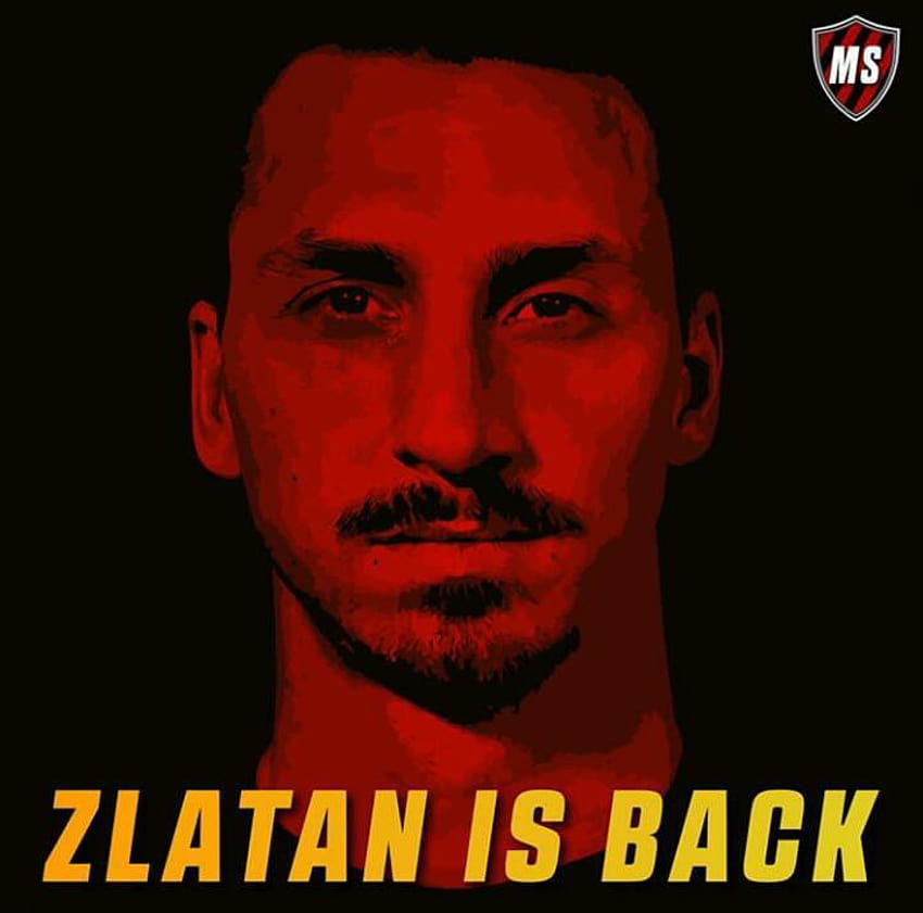 Zlatan Ibrahimović AC Milan, zlatan ibrahimovic ac milan HD wallpaper