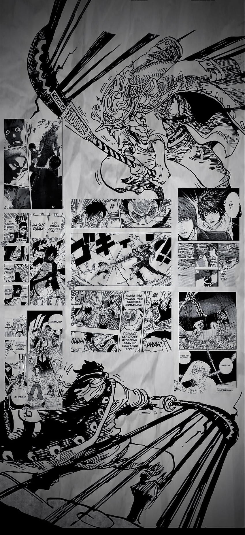 Bir manga panel telefon istedim, bu yüzden en sevdiğim sahnelerden tek parça tabanında bir tane yaptım. Eğlence! : r/OnePiece, tek parça manga telefonu HD telefon duvar kağıdı