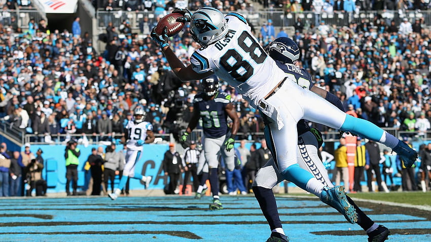 Greg Olsen stretches out for outstanding TD catch HD wallpaper