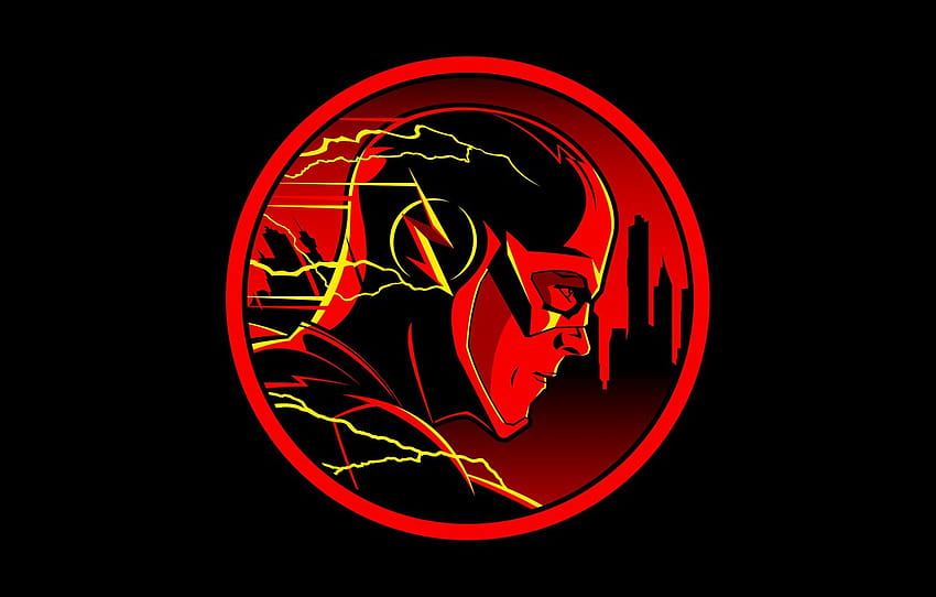 red, lightning, comics, hero, 1980x1080, serial, The Flash , section фильмы, the flash symbol HD wallpaper