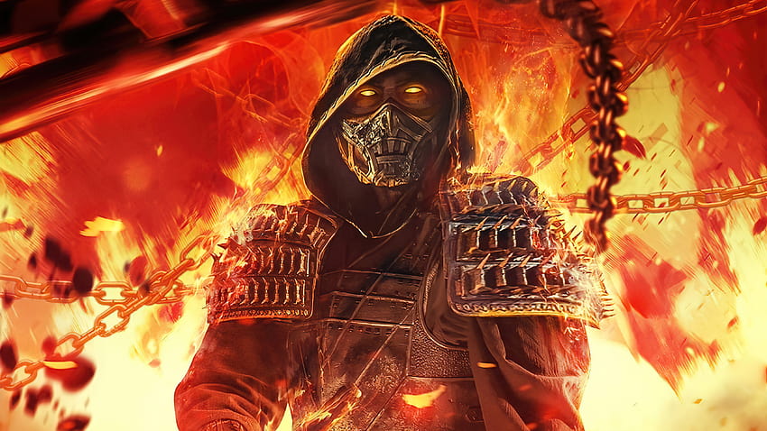 Scorpion From Mortal Kombat , Games, Backgrounds, and, mk scorpion HD wallpaper