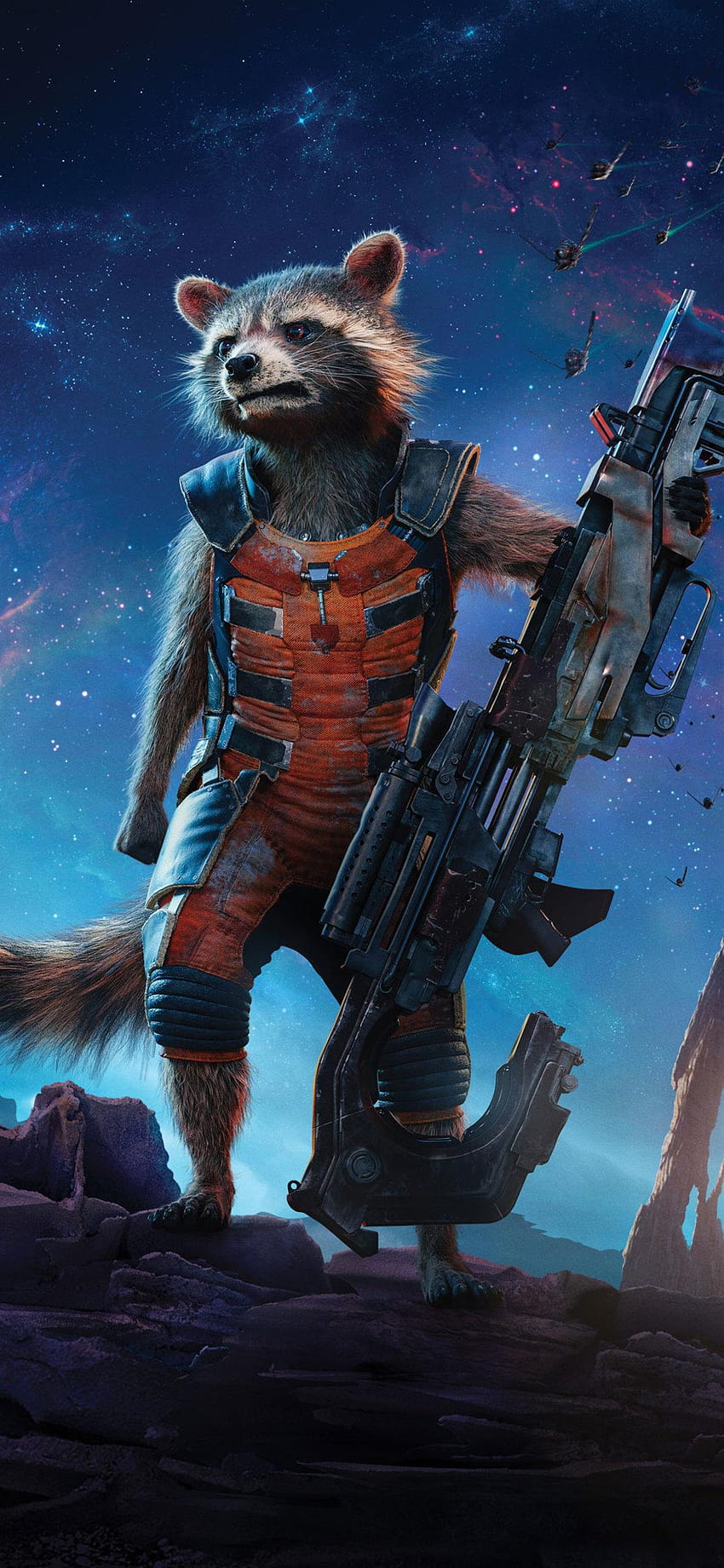 Rocket Raccoon Guardians Of The Galaxy, пазител на галактиката iphone HD тапет за телефон
