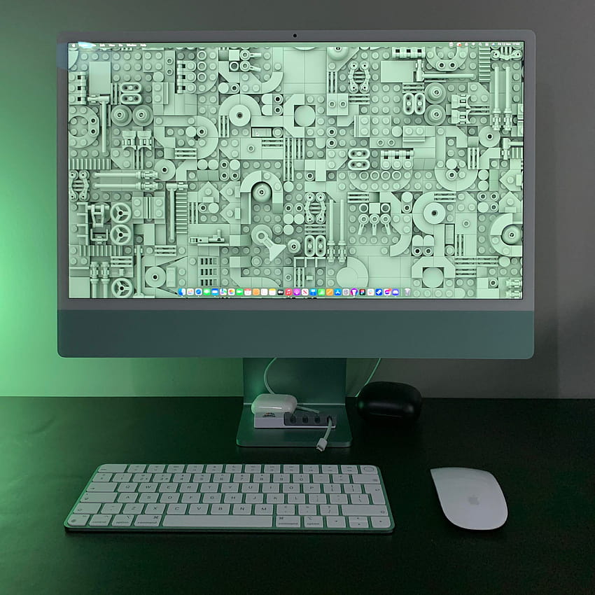 I created this LEGO using sand green bricks to match my newly purchased 24.5” iMac : r/mac HD phone wallpaper