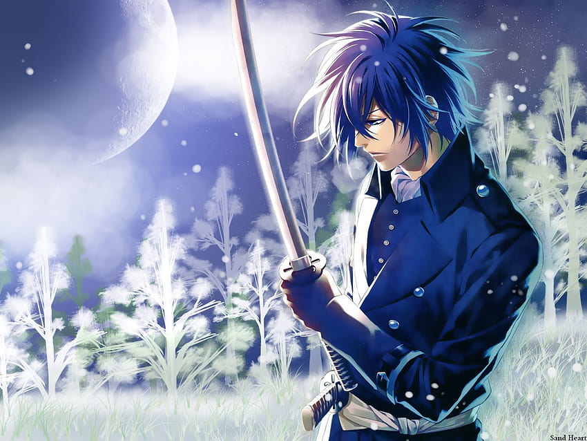 Blue haired anime boy HD wallpapers  Pxfuel