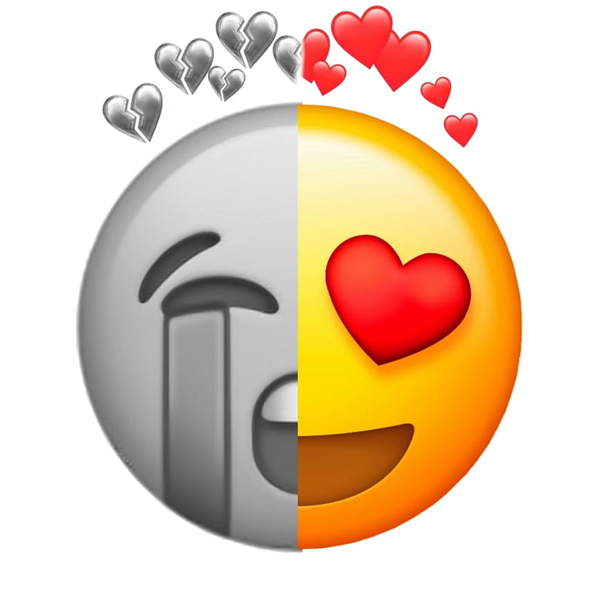 Emoji de coração partido, emoji de coração partido Papel de parede de celular HD