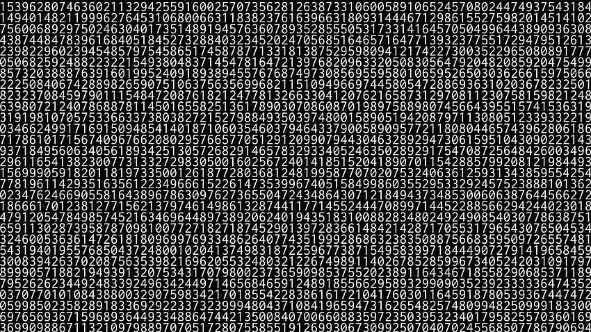 1,000,000 digits of pi [ ], 100 digits of pi HD wallpaper