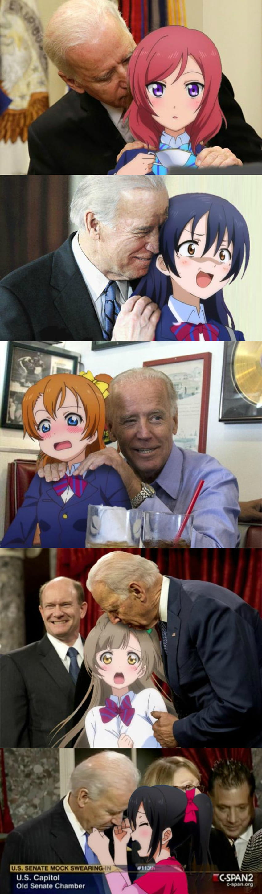Anime Joe Biden HD phone wallpaper