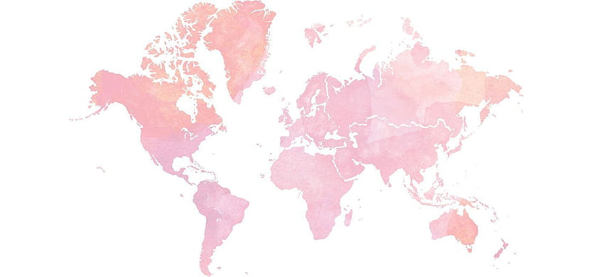 Pink World Map HD wallpaper
