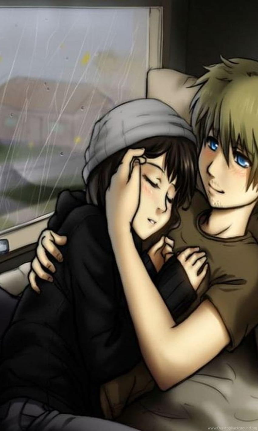 Typy 12 Cute Love Couple Cartoon Backgrounds, cute love android Tapeta na telefon HD