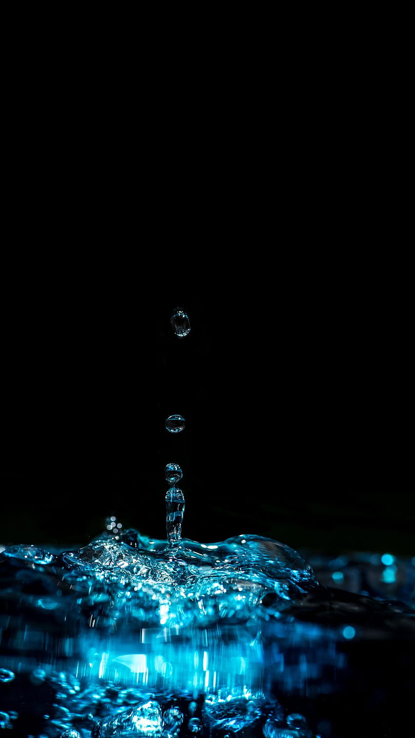 Splash, Spray, Drops, Dark, Water, black water HD phone wallpaper
