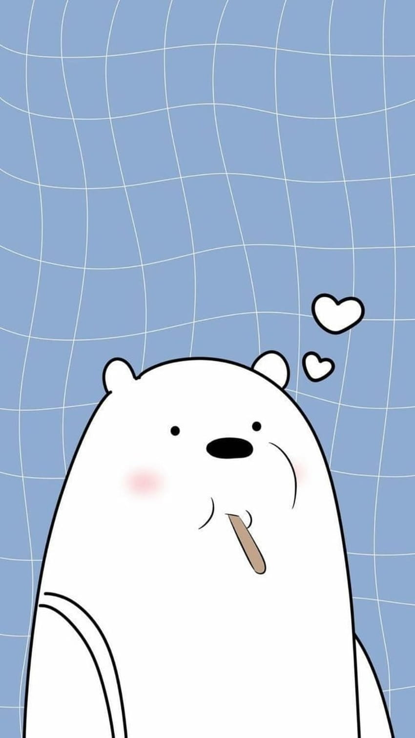 we bare bears iphone,cartoon,facial expression,pink,head,cheek, we are bears phone HD phone wallpaper