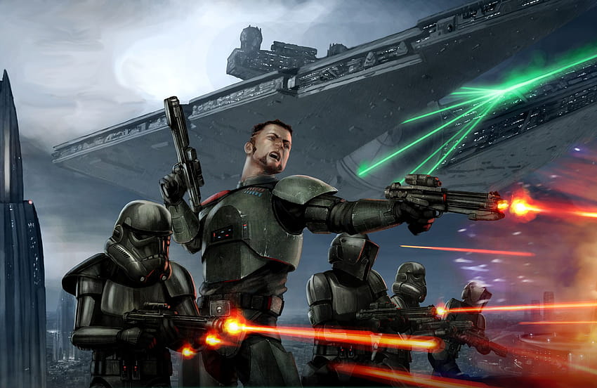 Star Wars Trooper Vector Stormtroopers Clone Troopers, laksamana perang Wallpaper HD