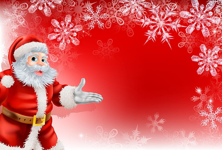 Arrière-plans mignons de père Noël joyeux Noël pour les modèles Powerpoint Fond d'écran HD