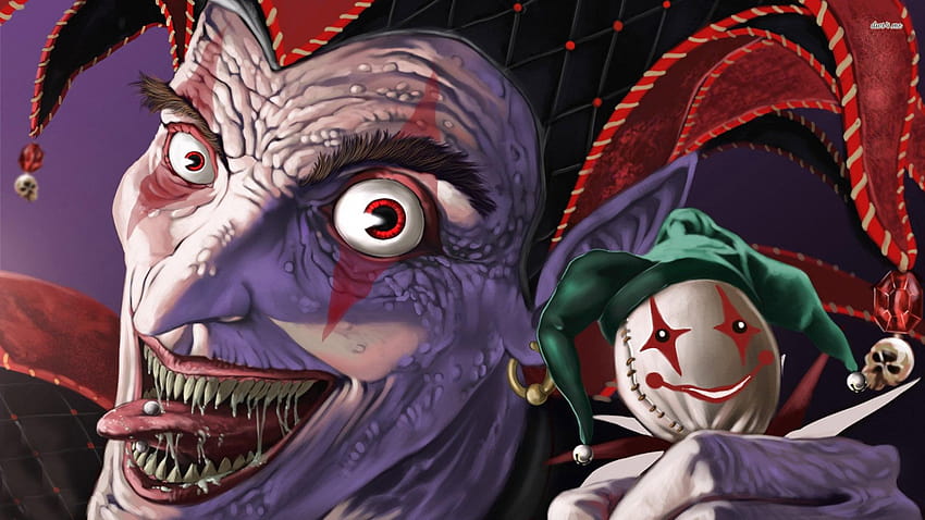 Evil jester HD wallpaper