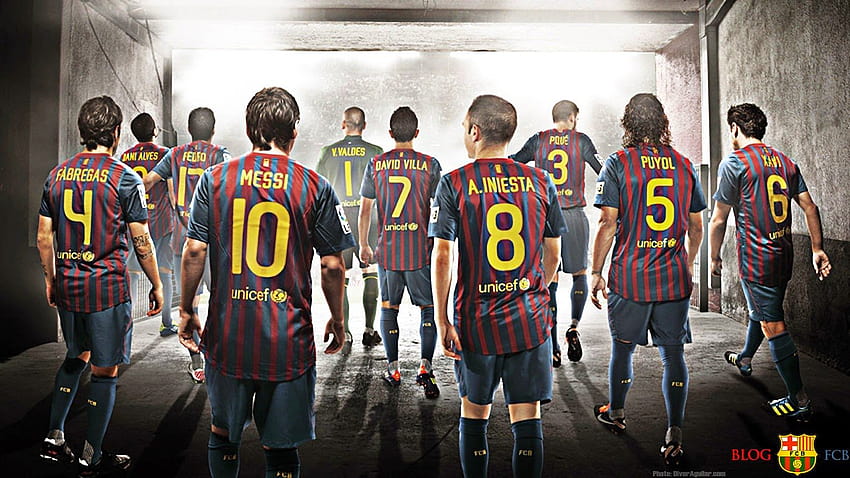Portátil Barcelona, ​​jugadores del fc barcelona fondo de pantalla