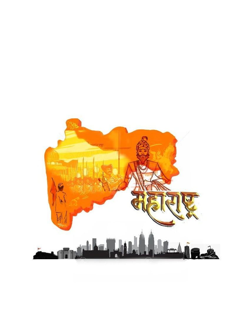Maharastra din, maharashtra map HD phone wallpaper