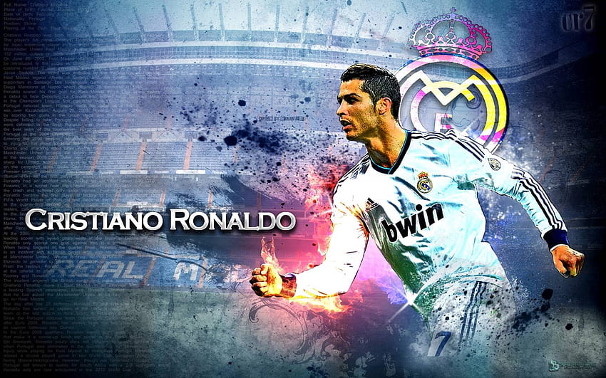 Cristiano Ronaldo Real Madrid Logo HD wallpaper