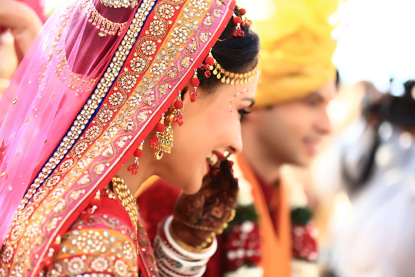 Indian Wedding Couple, indian bride HD wallpaper