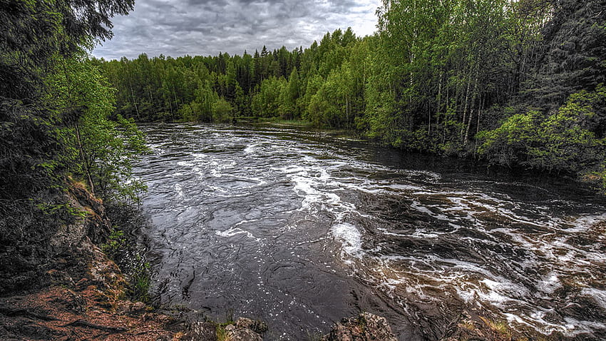 Russia Suna River Republic of Karelia Nature 1920x1080 HD wallpaper