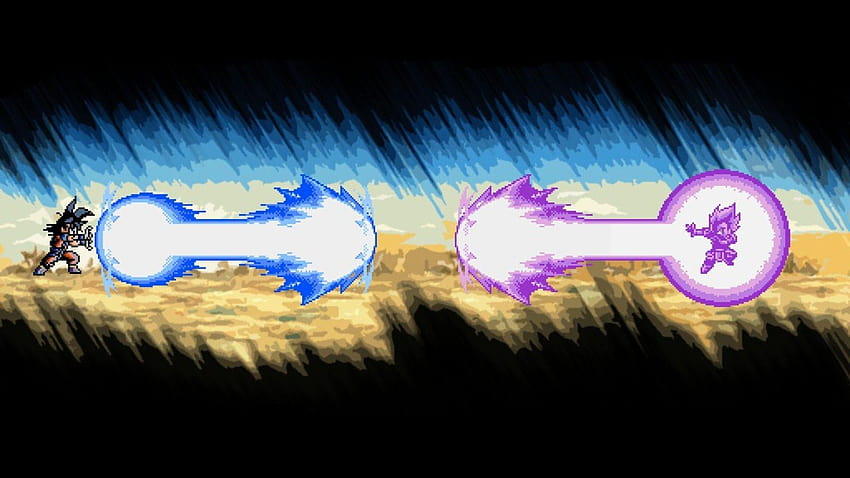 Vegeta vs Goku 8 bits, goku fighting HD wallpaper | Pxfuel