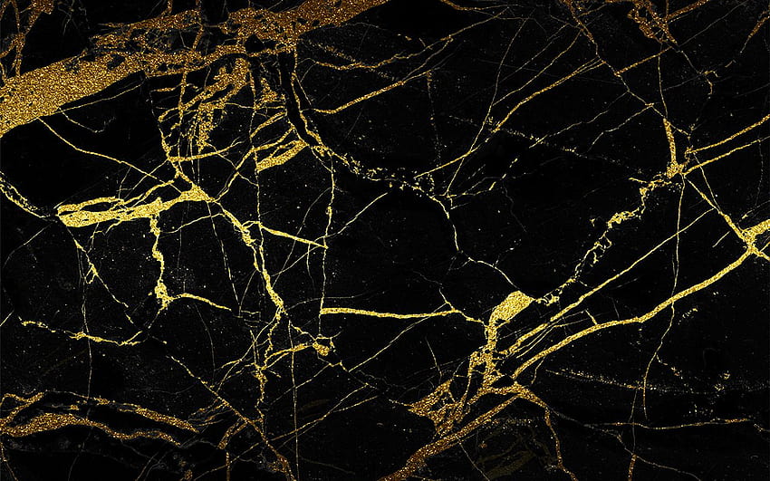 9 Black And Gold Marble, gold black HD wallpaper