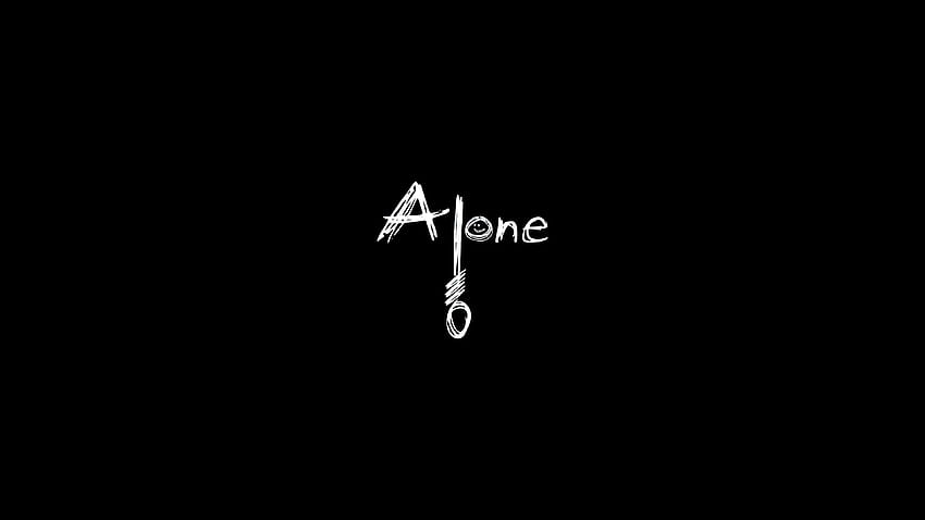 1366x768 Alone Dark Typography 1366x768 Resolution , Backgrounds, and, alone text HD wallpaper