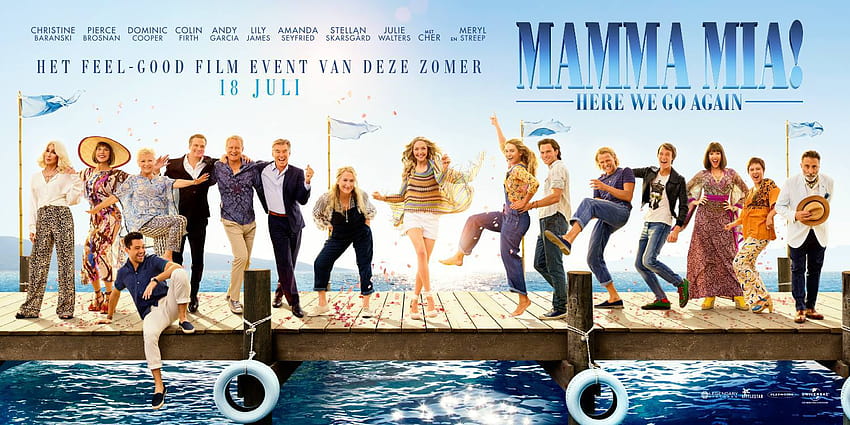 Trailer and poster of Mamma Mia 2 aka Mamma Mia Here We Go Again HD wallpaper
