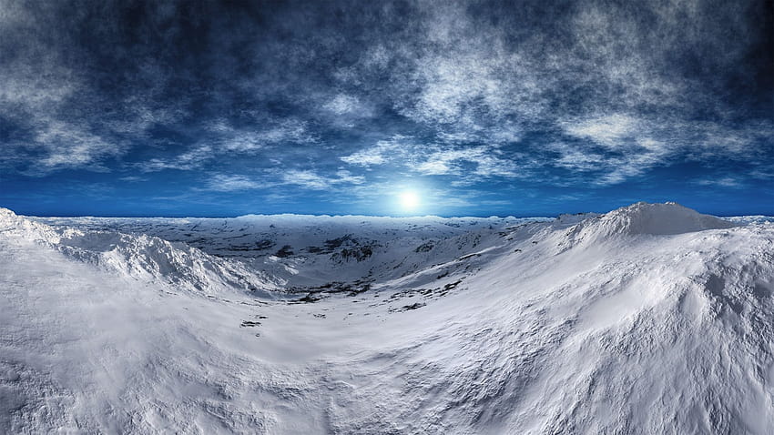 Тундра, арктика, планини, зима, слънчев ден, ледник, пейзаж, фон, 588205, арктически пейзаж HD тапет