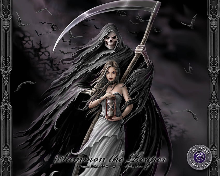 Kosa Anne Stokes Gothic Fantasy Death Fantasy, kosa śmierci Tapeta HD