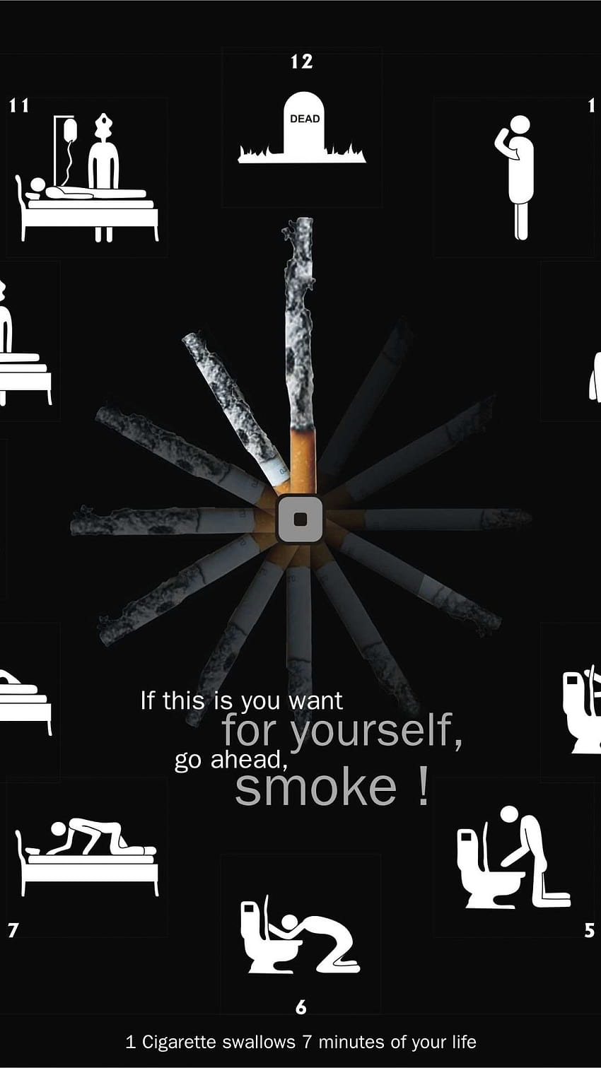 Non fumare, smetti di fumare Sfondo del telefono HD