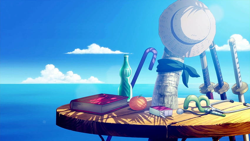 One Piece Television Stand-Screenshot, Strohhutpiraten, Anime • Für Sie HD-Hintergrundbild