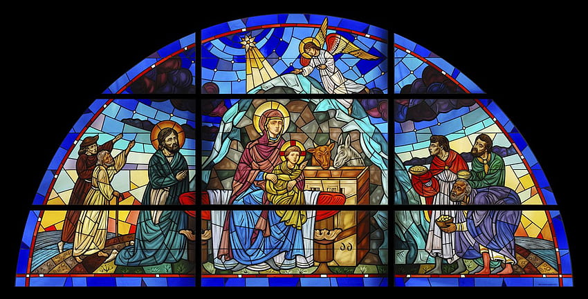 Stained glass nativity christian catholic art mary jesus art cathedral  church religion, christian art HD wallpaper | Pxfuel