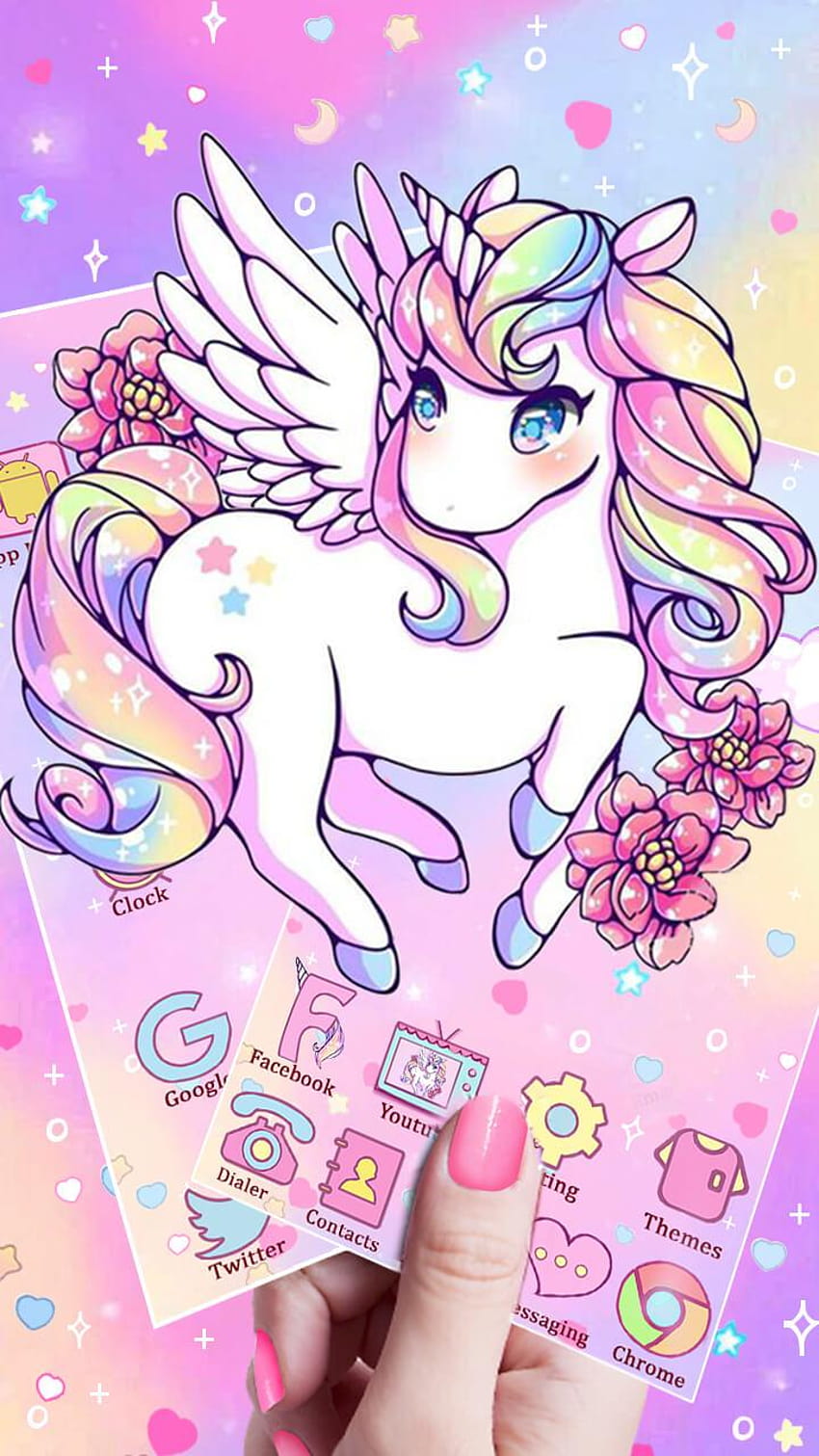 Unicorn Theme on Dog HD phone wallpaper