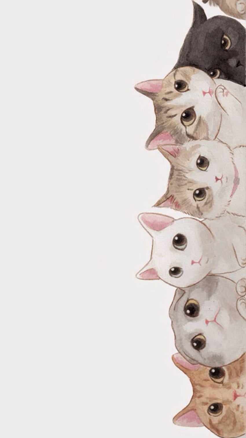 Cute Cat Phone, kawaii cat phone HD phone wallpaper