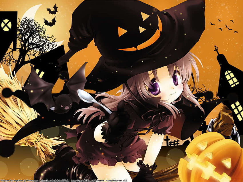 Anime Halloween, halloween fanarts HD wallpaper