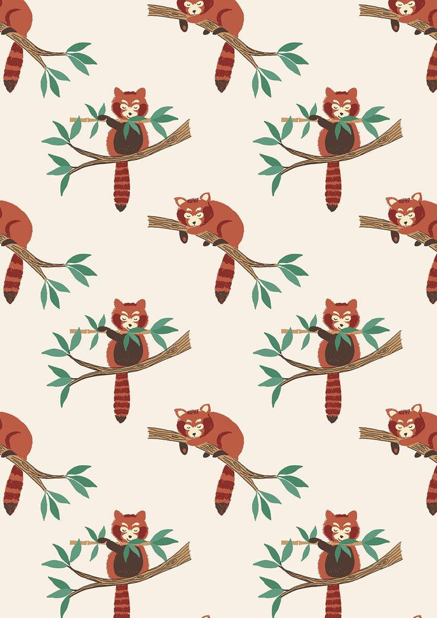Minshan A118, red panda patterns HD phone wallpaper