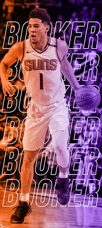 بوعّوف on X: #Wallpaper - Devin Booker B&W : #RallyTheValley