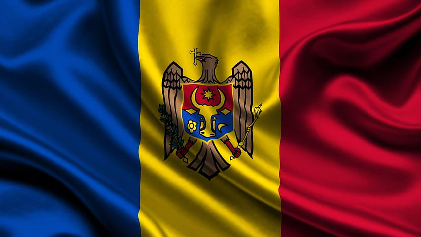 Flagge von Moldawien HD-Hintergrundbild