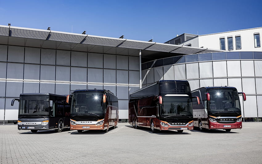 Setra S 516 H, bus penumpang, bus wisata, terminal bus, bus penumpang, bus baru, Setra dengan resolusi 2880x1800. Kualitas tinggi Wallpaper HD