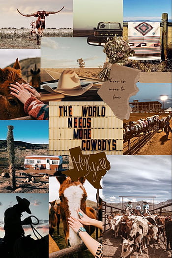 Cowboy Boots Boho Yellow Pattern Western Wallpaper by trajeado14  Society6