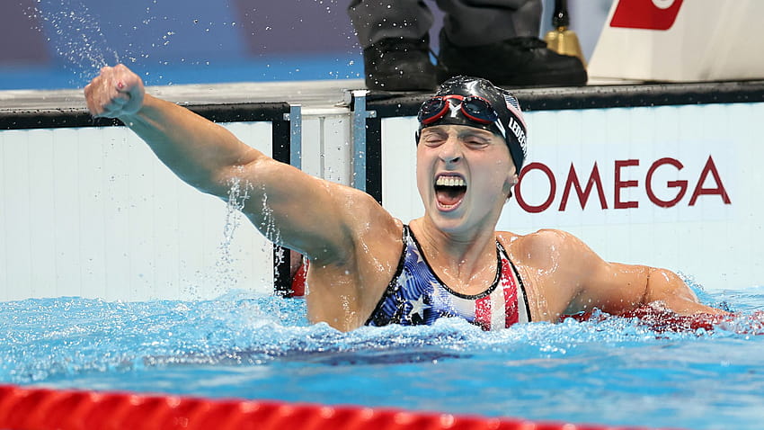 Pływaczka Katie Ledecky tworzy kolejną historię olimpijską w Tokio Tapeta HD