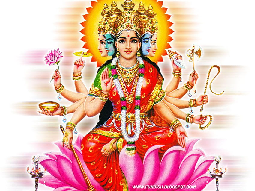 Goddess Gayatri Devi HD wallpaper