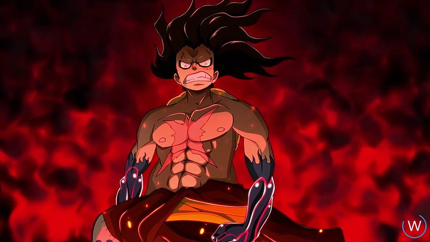 Making Animation : Luffy Gear 4th, one piece live HD wallpaper