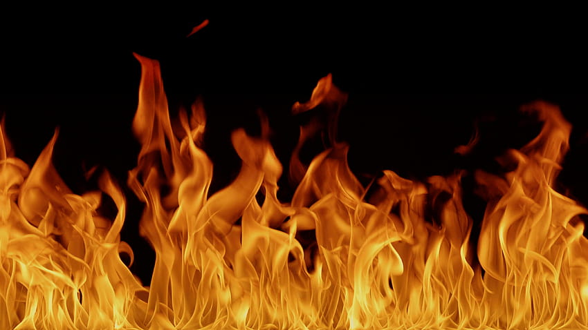 地獄の地獄の火の背景。 火が燃える熱い魔術のビデオ、背景の火 高画質の壁紙